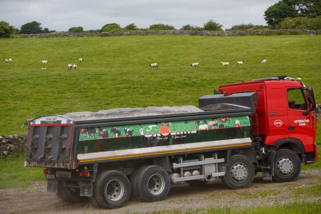 Gro Lime being delivered
